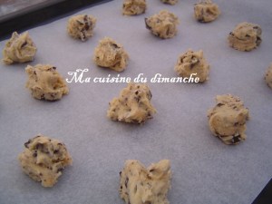 Blog de epicurienne : Ma cuisine du dimanche, Cookies aux éclats de chocolat
