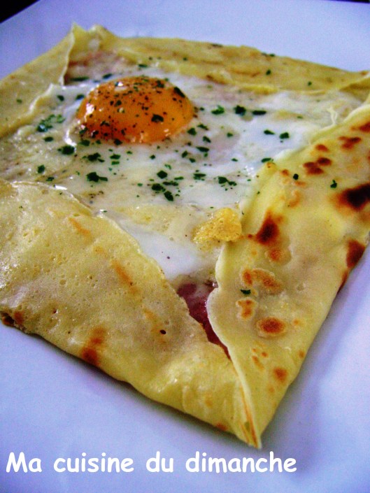 Crêpe Oeuf Entier Ou Jaune Crêpes Vertes Jambon, œuf Et Fromage Pour 4 Personnes 28 La crêpe complète (oeuf, jambon, fromage)